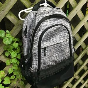 LIKE NEW VS PINK grey collegiate backpack